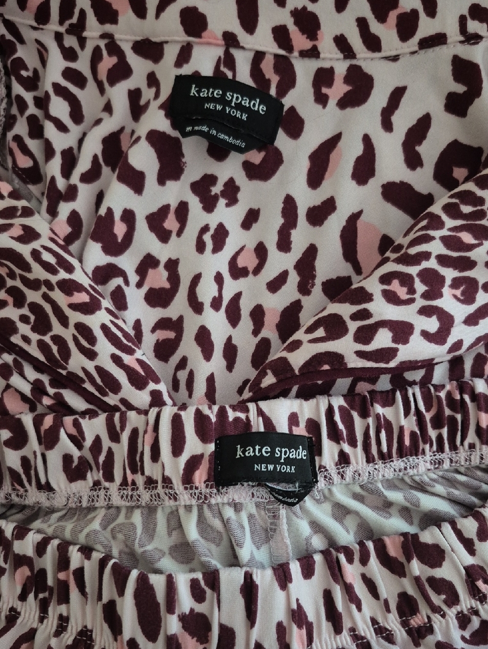 Kate Spade Animal Print PJs Sz. M - Picture 7 of 7
